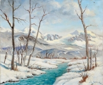 Rivière en montagne by Serge Agababian Sedrac