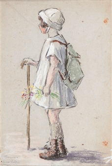 La petite randonneuse à Chamonix - Lina Verdi