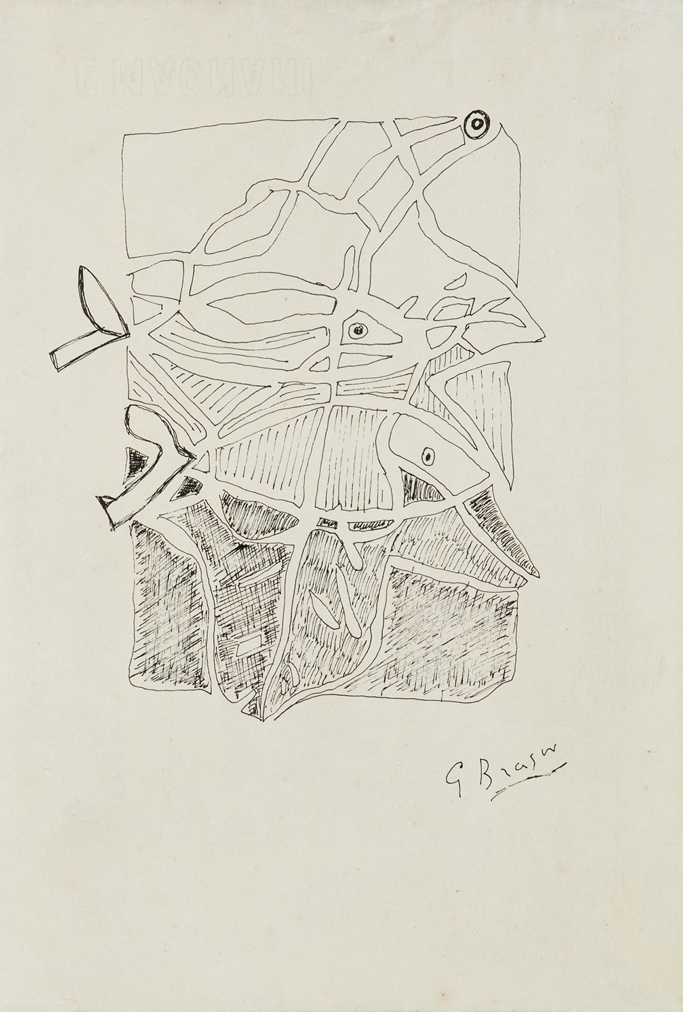 Georges Braque | Poissons (1950) | MutualArt