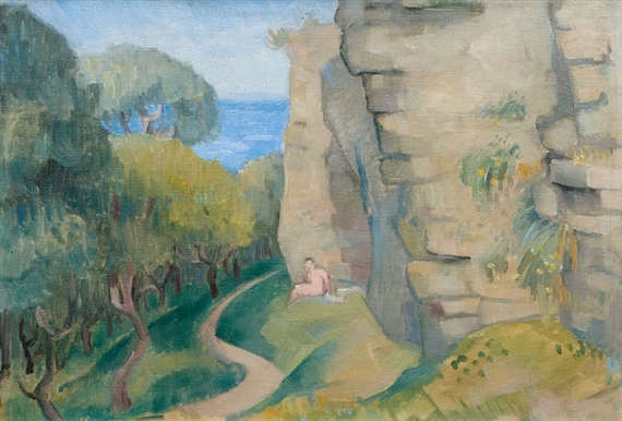 Wall in Visby by Dorothea Maetzel-Johannsen, 1929