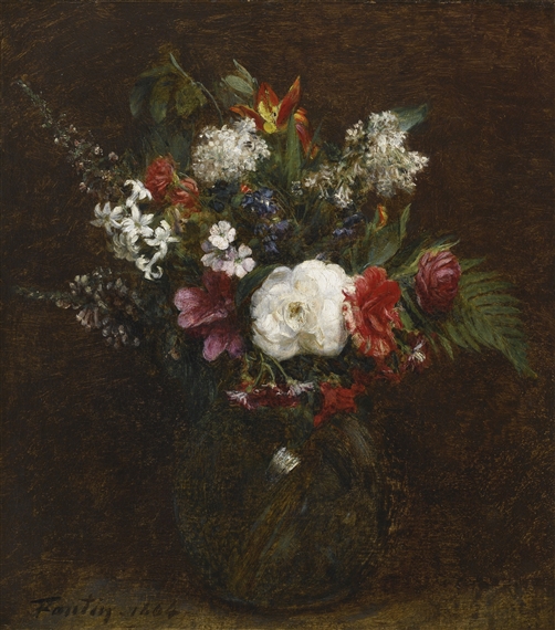 FLEURS by Henri Fantin-Latour, 1864