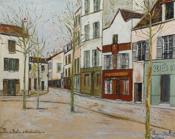 PLACE DU TERTRE À MONTMARTRE by Maurice Utrillo, circa 1932