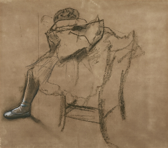 DANSEUSE ASSISE by Edgar Degas, circa 1880