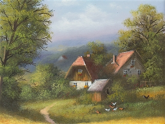 Farmhouse with Cornfield - Paul Peter