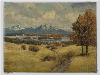 View on Lake Chiemsee - Fritz Meyer