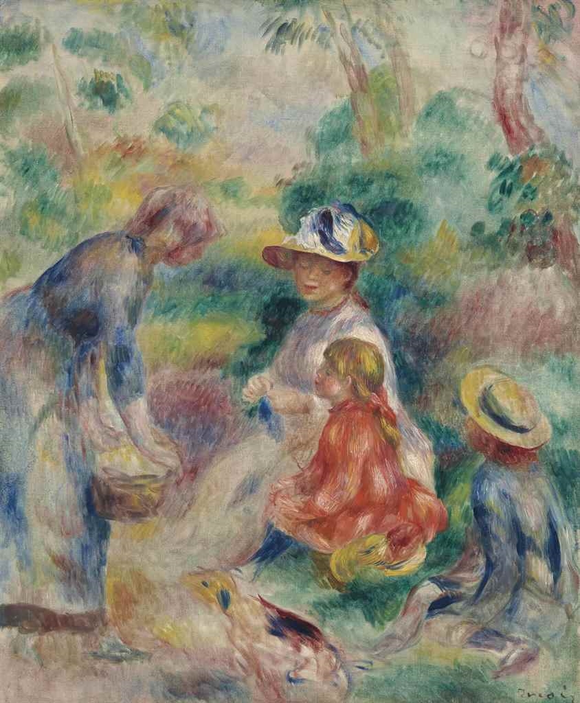 La marchande de pommes by Pierre-Auguste Renoir, 1890