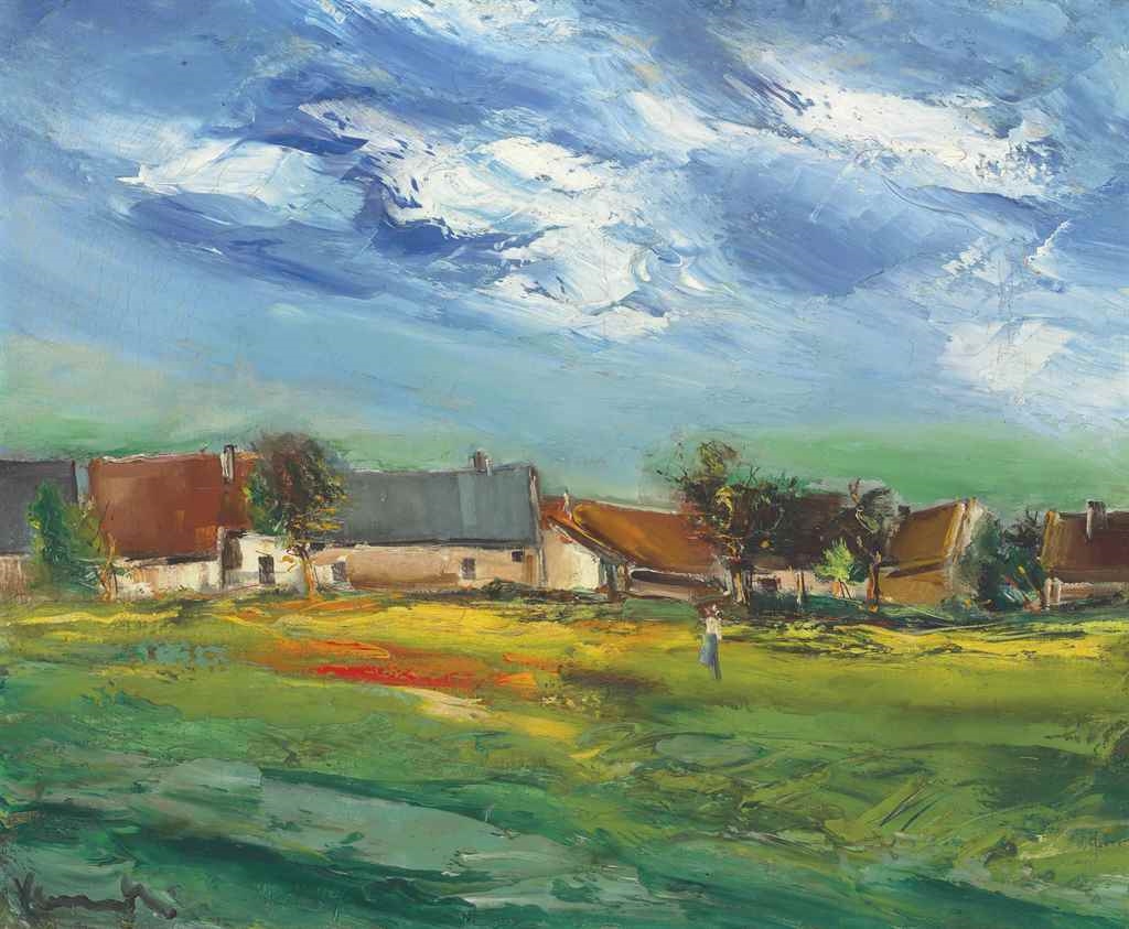 Artwork by Maurice de Vlaminck, Le village ensoleillé, Made of oil on canvas