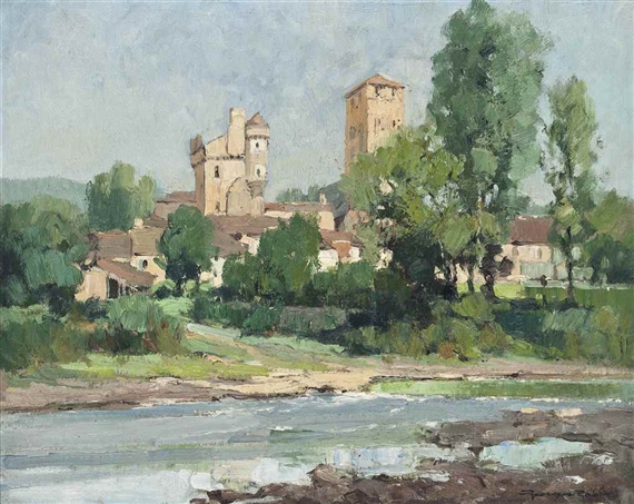 Varen, sur l'Aveyron by Georges Charles Robin