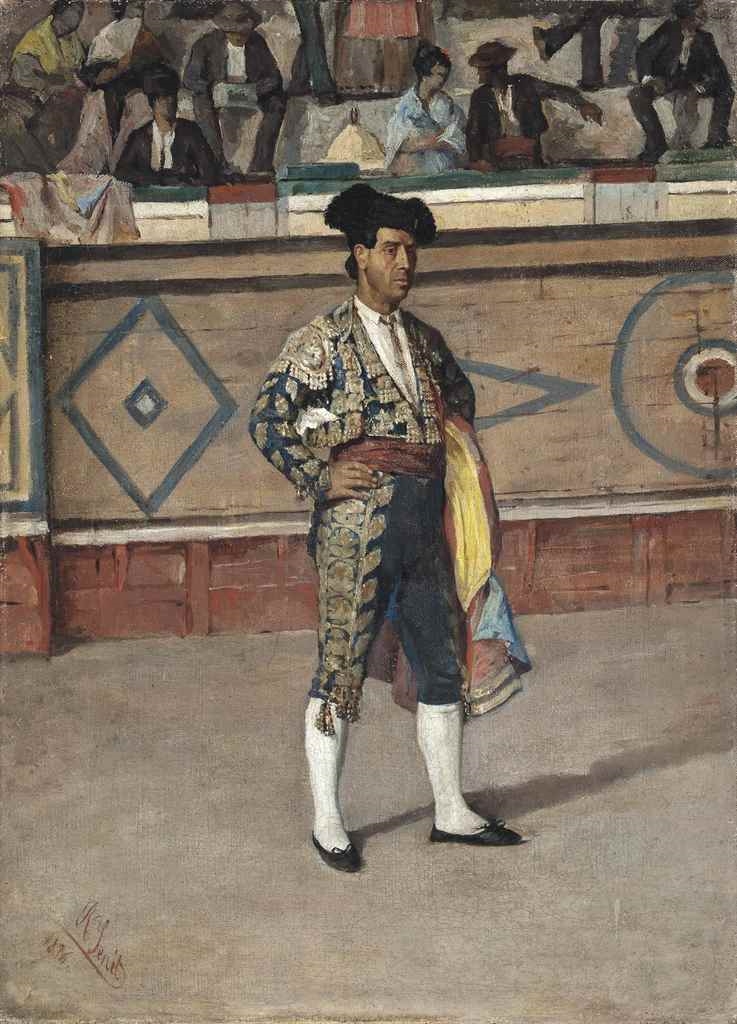 Artwork by Rafael Senet, The Toreador, Made of oil on canvas