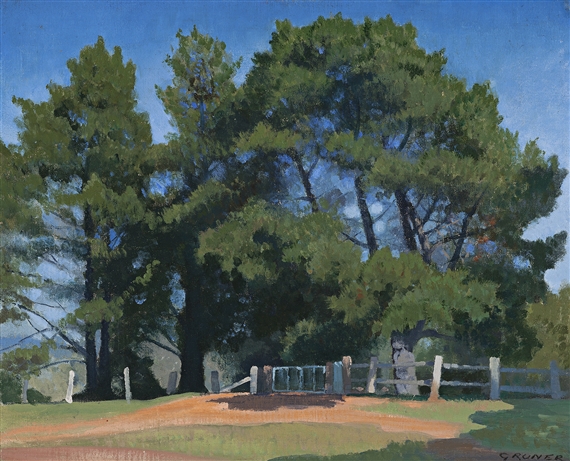 The Blue Gate by Elioth Gruner, Circa 1926