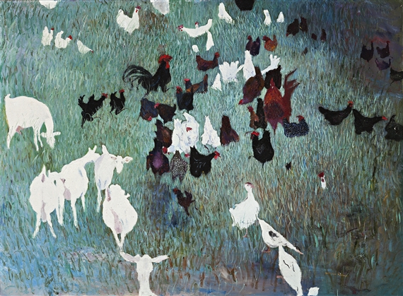 Farmyard by William Robinson, 1978