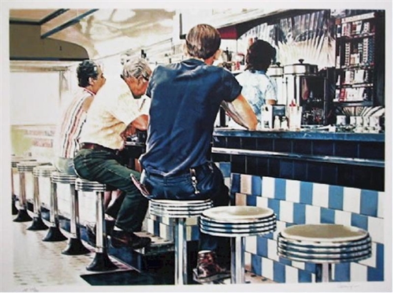 Ralph Goings | Tiled Lunch Counter (1981) | MutualArt
