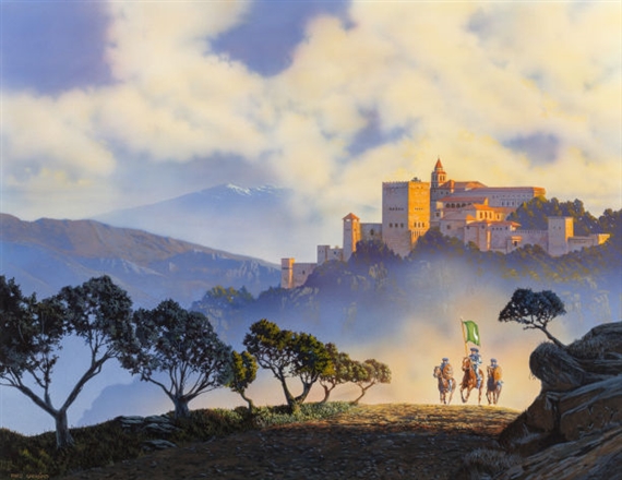 Alhambra, paperback cover by Fred Gambino, 1994