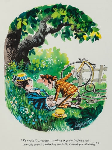 Be Realistic, Playboy cartoon by Roy Stuart Raymonde, July 1974