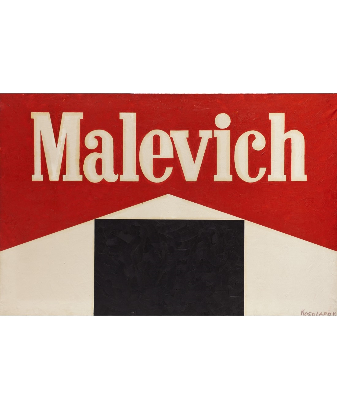 Malevich by Alexander Kosolapov, 1989