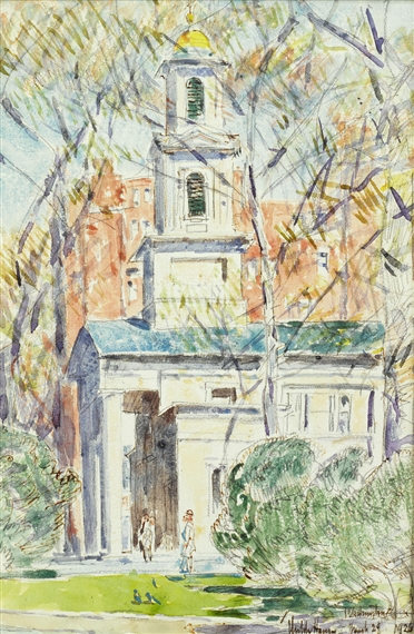 St. John's Morning, Washington, D.C by Childe Hassam, 1926