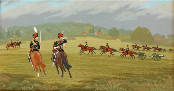 Kings Troops, rehearsing before the Lincolnshire Show by Vincent Haddelsey