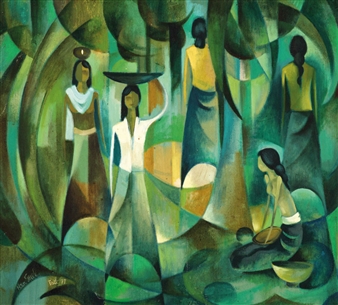 Market in Bali - Han Sheng Mai