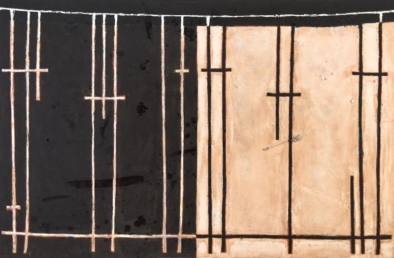 Artwork by David Rankin, Husband and Wife (Yin and Yang), Made of oil on canvas