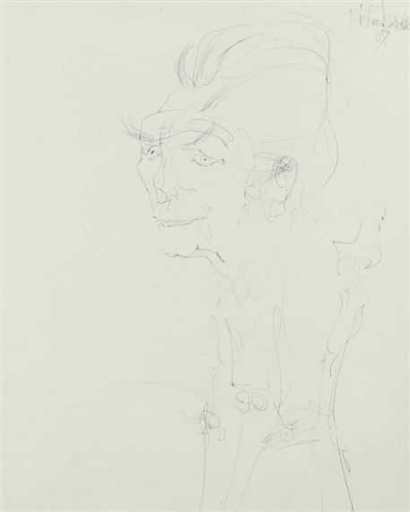 Pietro Lazzari | PORTRAIT OF ELEANOR ROOSEVELT (1967) | MutualArt