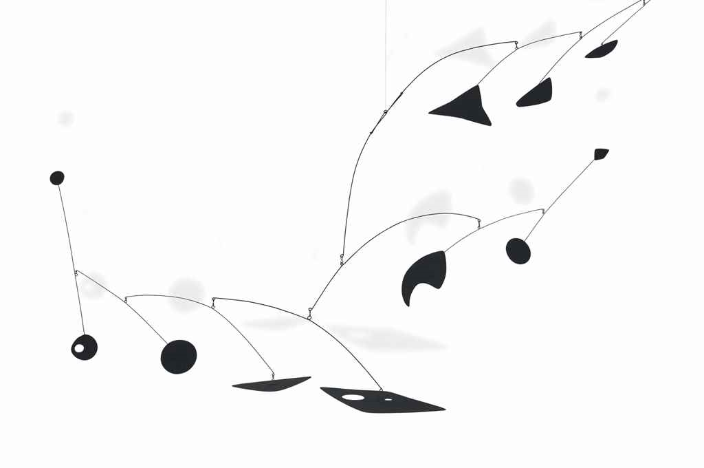 Artwork by Alexander Calder, Claw, Made of hanging mobile—sheet metal, wire and paint