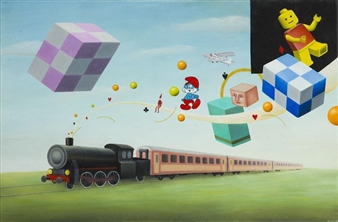 Molecular train of dreams - Paulina Grabowska