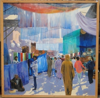 Market scene Marrakesh - Eileen James