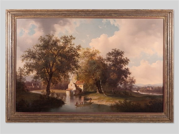 Fine landscape by German School, 18th Century
