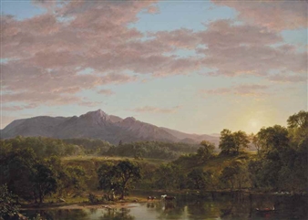 A New England Lake - Frederic Edwin Church