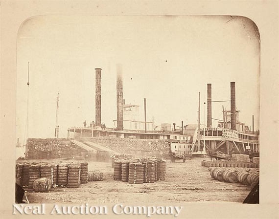The Steamer Magnolia at the Port of New Orleans - Jay Dearborn Edwards