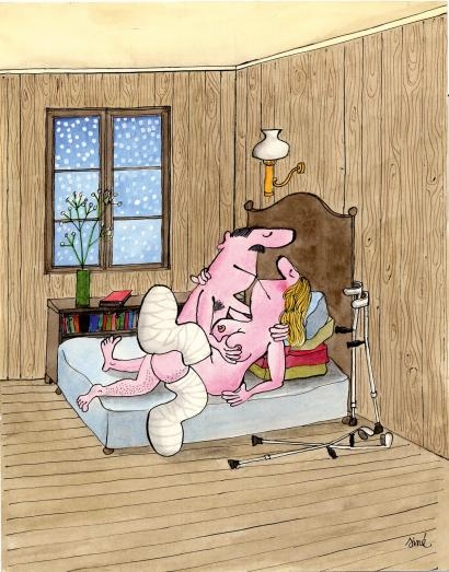 L'amour l'hiver by Siné