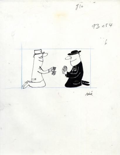 L'armée décore le clergé by Siné