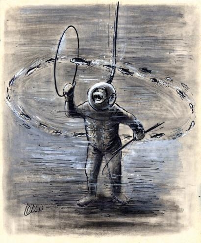 Roger Testu | Le dresseur scaphandrier | MutualArt