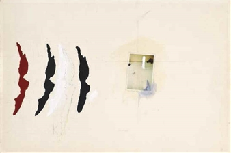 Drawing for 'Reflection on 3 weeks in': Bloodstains May - Rita Donagh