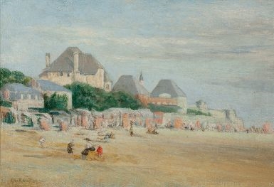 La Plage, le Crotoy by Charles Emmanuel Joseph Roussel