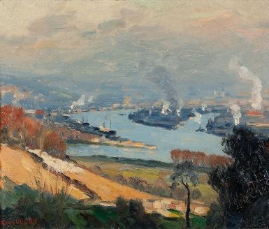 Vue du Canteleu by Narcisse Guilbert