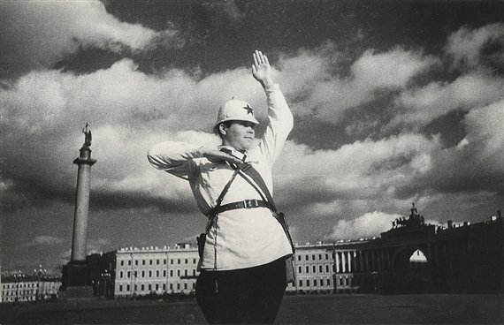 Traffic Controller in Leningrad by Dmitri Debabov, Printed 1935