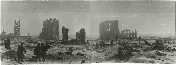 2 Works: Stalingrad Liberated by Georgi Zelma, 1943, printed circa 1960s