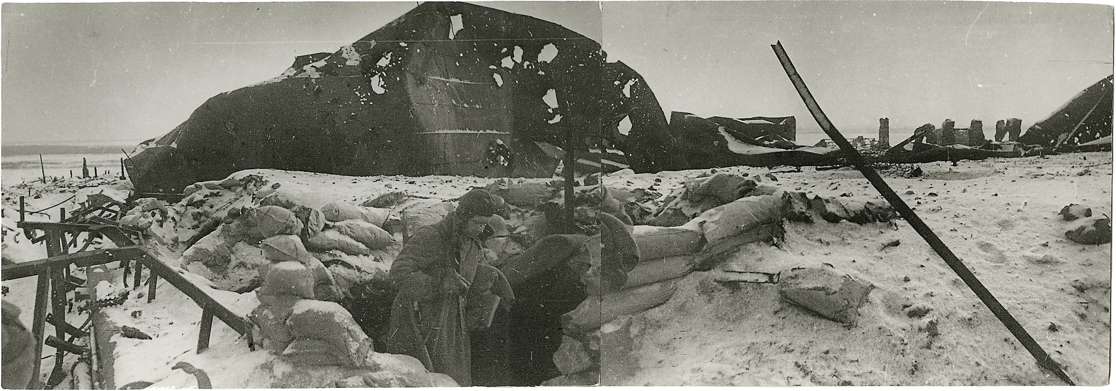 Artwork by Georgi Zelma, Trenches of Stalingrad, Made of Gelatin silver print