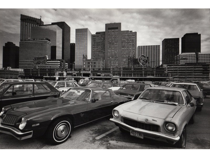 Artwork by Michael Giannoulatos, Cars Houston Texas, Made of Vintage gelatin silver salts