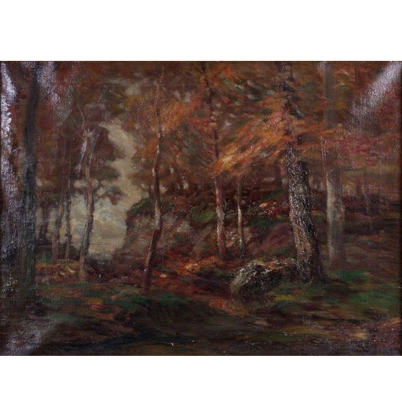 Autumn Forest Scene by John Semon