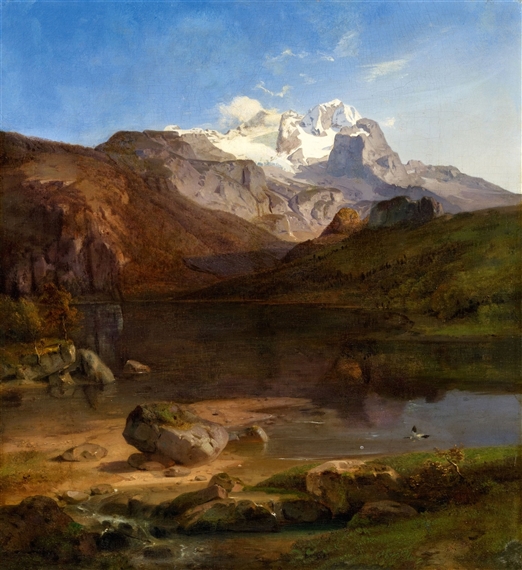 Dachstein Mountain Near Gosau in the Salzkammergut by Carl Rottmann, 1836