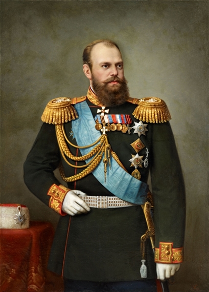 Russian School, 19th Century | Portrait of Tsar Alexander III of Russia ...