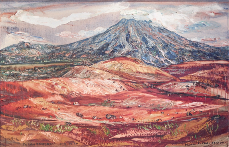 Artwork by Gusti Agung Mangu Putra, Menjelang Kemarau (Approaching Dry Season), Made of Oil on canvas