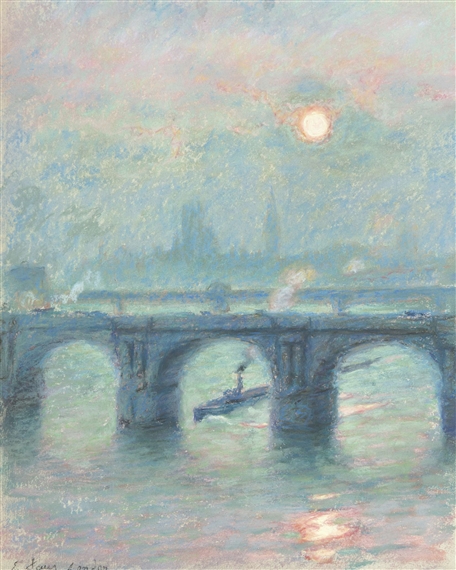 Evening on the Thames, London