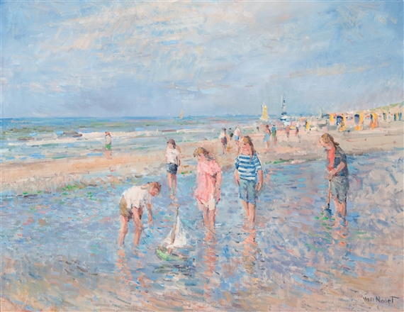 A view of the beach by Arie C. Van Noort