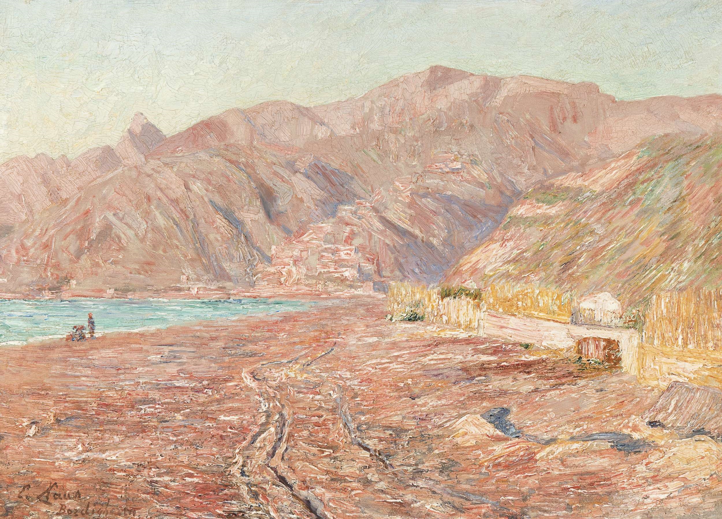 Artwork by Emile Claus, A View of Bordighera, Made of Canvas