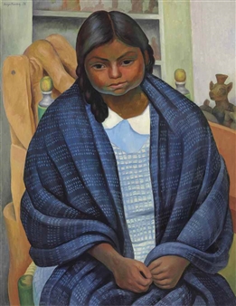 Niña con rebozo - Diego Rivera