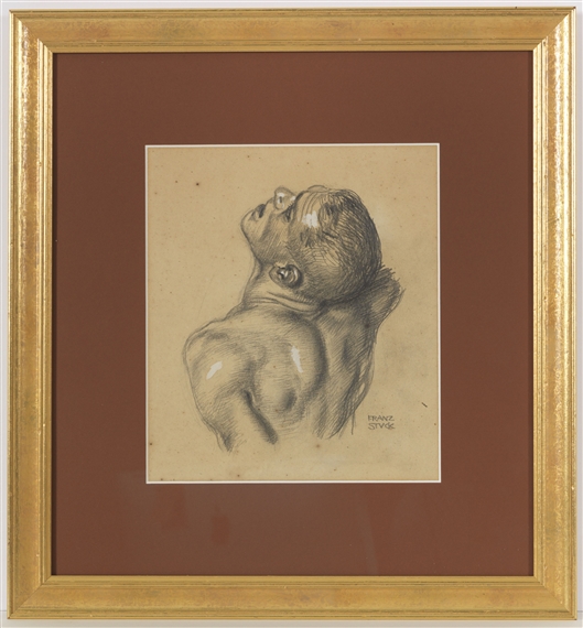 Männlicher Akt, Kopf und Schulter