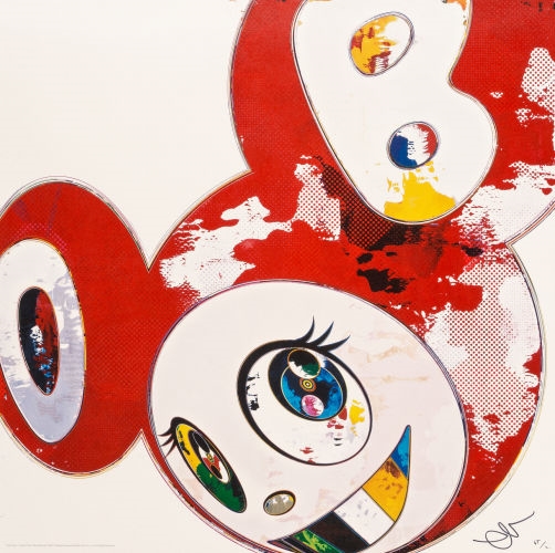 Takashi Murakami Superflat Monogram Panda And His Friends (Signed Print)  2005
